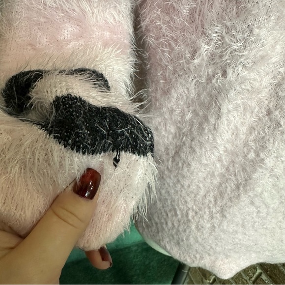 Forever 21 Light Pink Barbie Eyelash Fuzzy Sweater - Picture 7 of 12